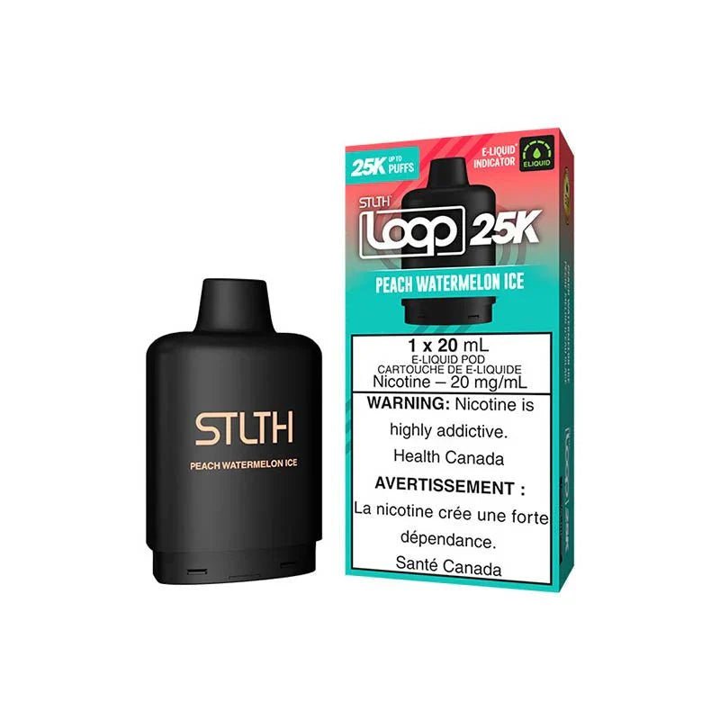 STLTH - STLTH LOOP 25K Pod Pack - Peach Watermelon Ice - Psycho Vape