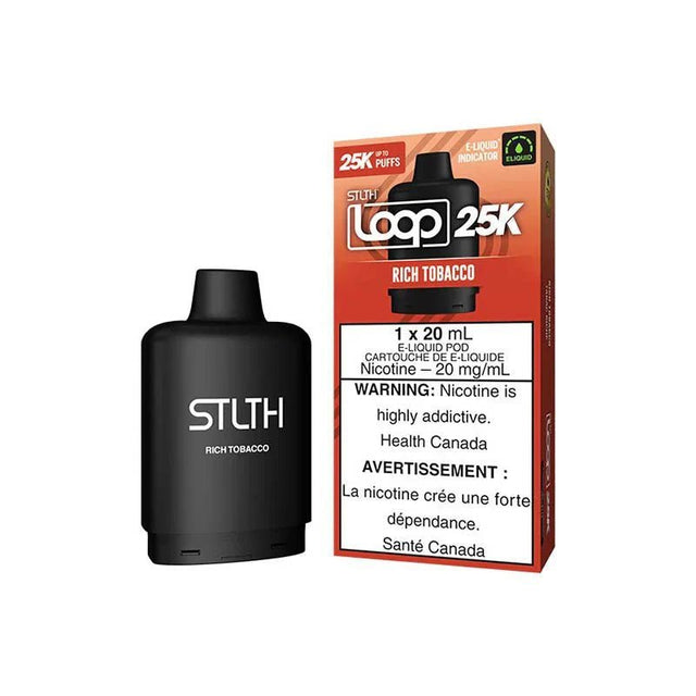 STLTH - STLTH LOOP 25K Pod Pack - Rich Tobacco - Psycho Vape