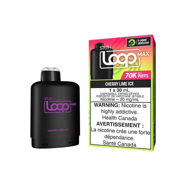 STLTH - STLTH LOOP MAX 70K Pod Pack - Cherry Lime Ice - Psycho Vape