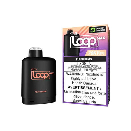 STLTH - STLTH LOOP MAX 70K Pod Pack - Peach Berry - Psycho Vape