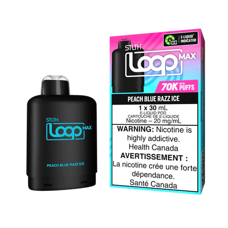 STLTH - STLTH LOOP MAX 70K Pod Pack - Peach Blue Razz Ice - Psycho Vape