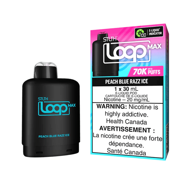 STLTH - STLTH LOOP MAX 70K Pod Pack - Peach Blue Razz Ice - Psycho Vape