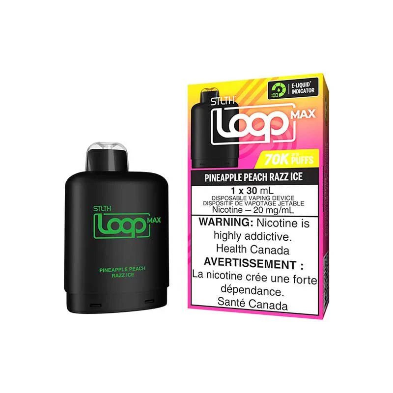 STLTH - STLTH LOOP MAX 70K Pod Pack - Pineapple Peach Razz Ice - Psycho Vape