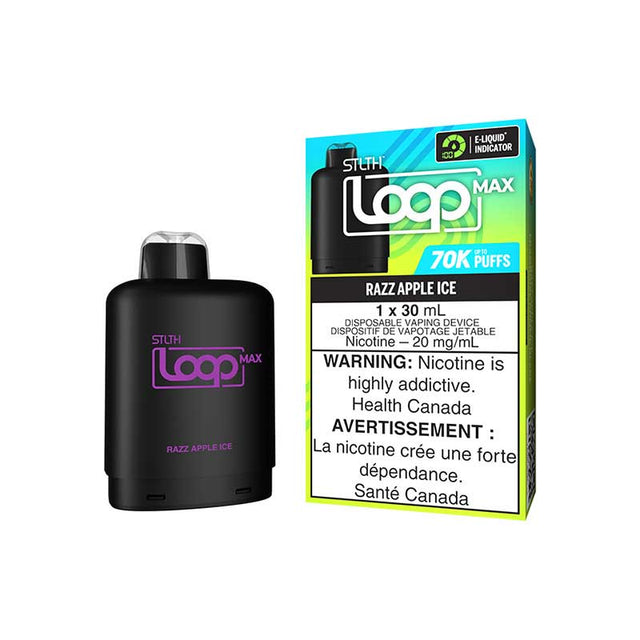 STLTH - STLTH LOOP MAX 70K Pod Pack - Razz Apple Ice - Psycho Vape