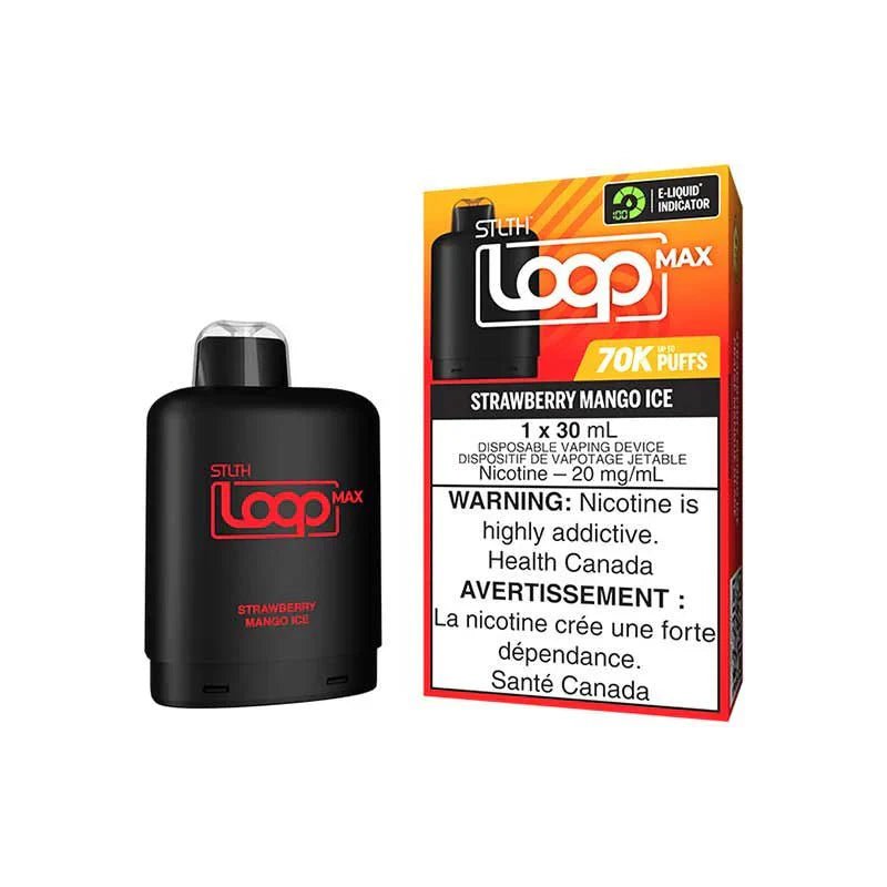 STLTH - STLTH LOOP MAX 70K Pod Pack - Strawberry Mango Ice - Psycho Vape