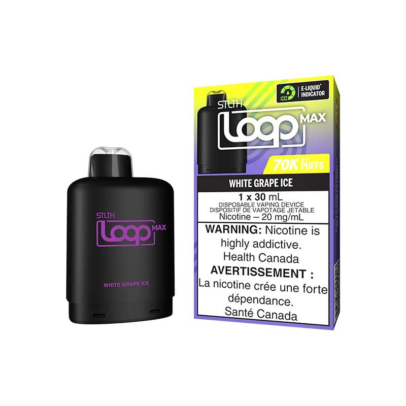 STLTH - STLTH LOOP MAX 70K Pod Pack - White Grape Ice - Psycho Vape