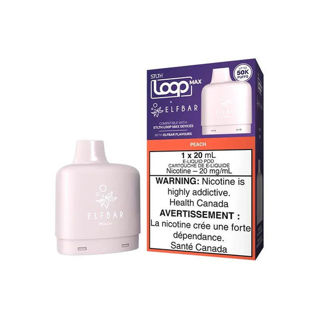 STLTH - STLTH LOOP MAX ELFBAR 50K Pod Pack - Peach - Psycho Vape