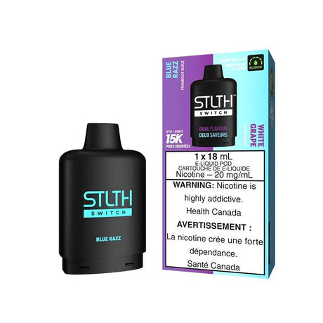 STLTH - STLTH Switch 15K Pod Pack - Blue Razz & White Grape - Psycho Vape