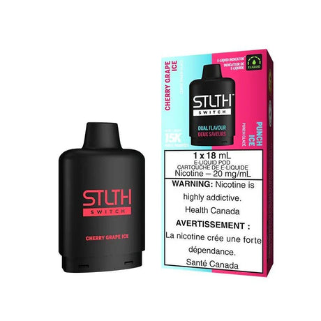 STLTH - STLTH Switch 15K Pod Pack - Cherry Grape Ice & Punch Ice - Psycho Vape