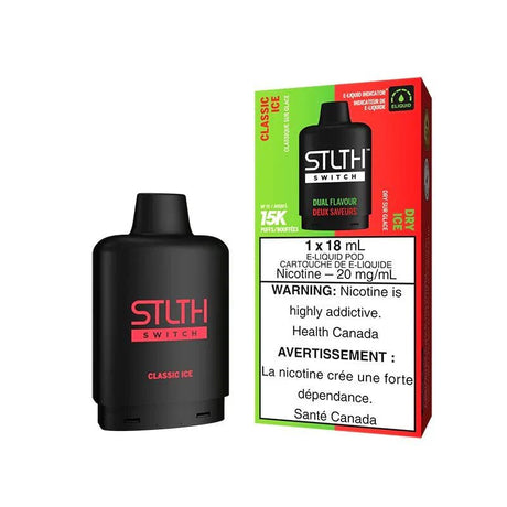 STLTH - STLTH Switch 15K Pod Pack - Classic Ice & Dry Ice - Psycho Vape