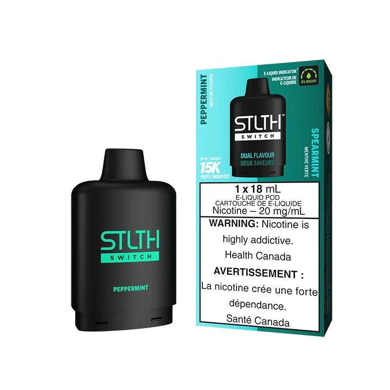 STLTH - STLTH Switch 15K Pod Pack - Peppermint & Spearmint - Psycho Vape