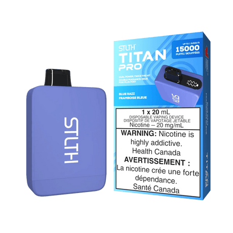 STLTH - STLTH Titan Pro 15K Disposable - Blue Razz - Psycho Vape