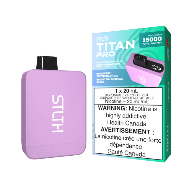 STLTH - STLTH Titan Pro 15K Disposable - Blueberry Watermelon Ice - Psycho Vape