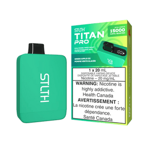 STLTH - STLTH Titan Pro 15K Disposable - Green Apple Ice - Psycho Vape