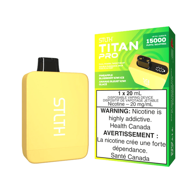 STLTH - STLTH Titan Pro 15K Disposable - Pineapple Blueberry Kiwi Ice - Psycho Vape