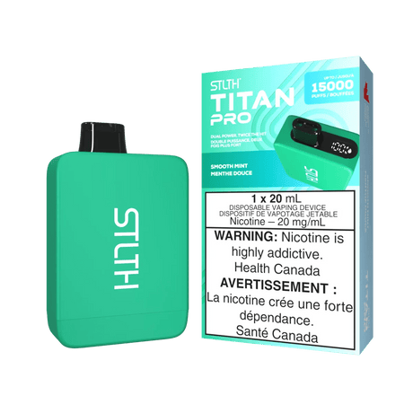 STLTH - STLTH Titan Pro 15K Disposable - Smooth Mint - Psycho Vape