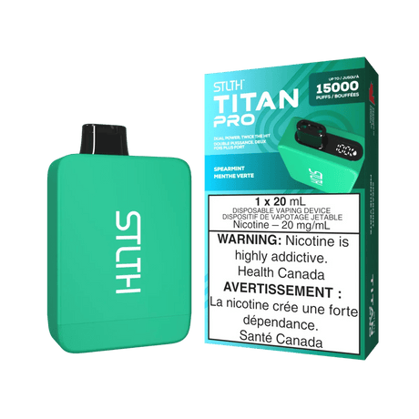 STLTH - STLTH Titan Pro 15K Disposable - Spearmint - Psycho Vape