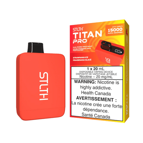 STLTH - STLTH Titan Pro 15K Disposable - Strawnana Ice - Psycho Vape