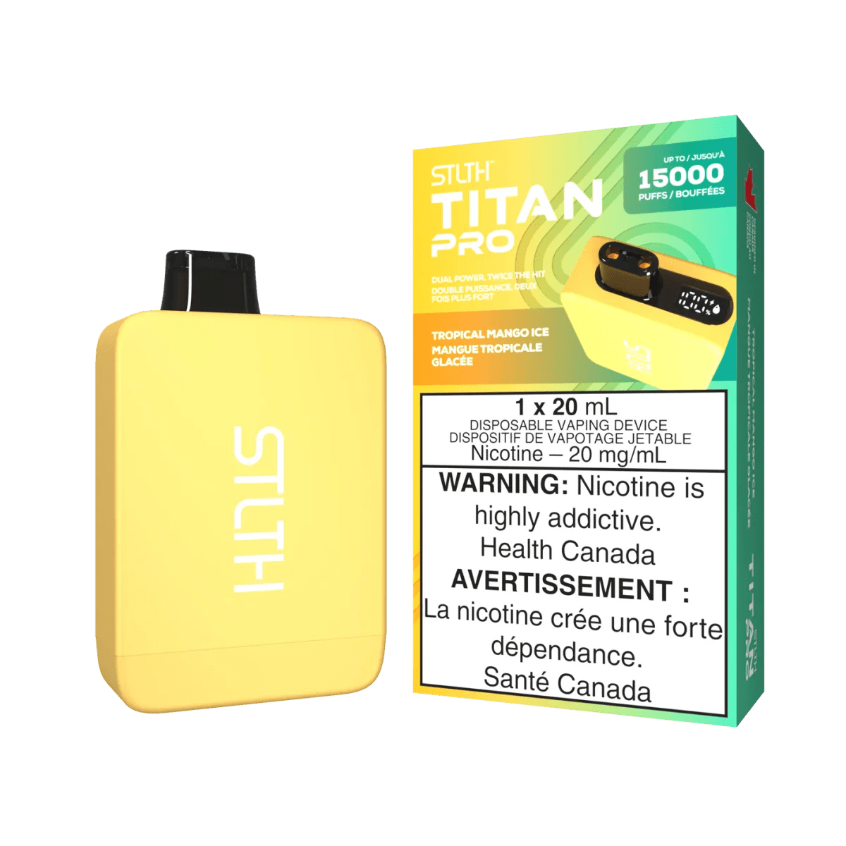 STLTH - STLTH Titan Pro 15K Disposable - Tropical Mango Ice - Psycho Vape