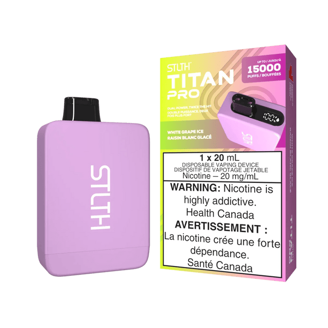 STLTH - STLTH Titan Pro 15K Disposable - White Grape Ice - Psycho Vape