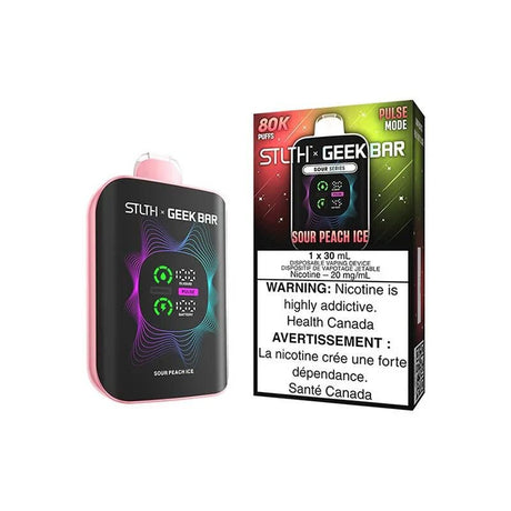 STLTH - STLTH x Geek Bar 80K Disposable - Sour Peach Ice - Psycho Vape