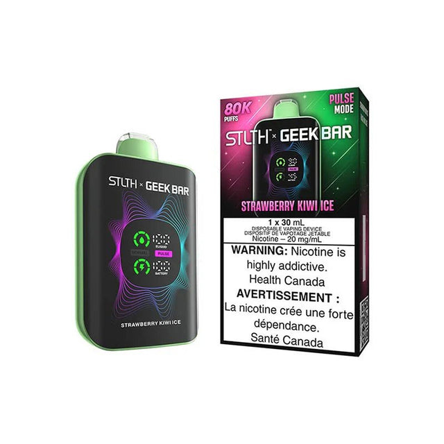 STLTH - STLTH x Geek Bar 80K Disposable - Strawberry Kiwi Ice - Psycho Vape