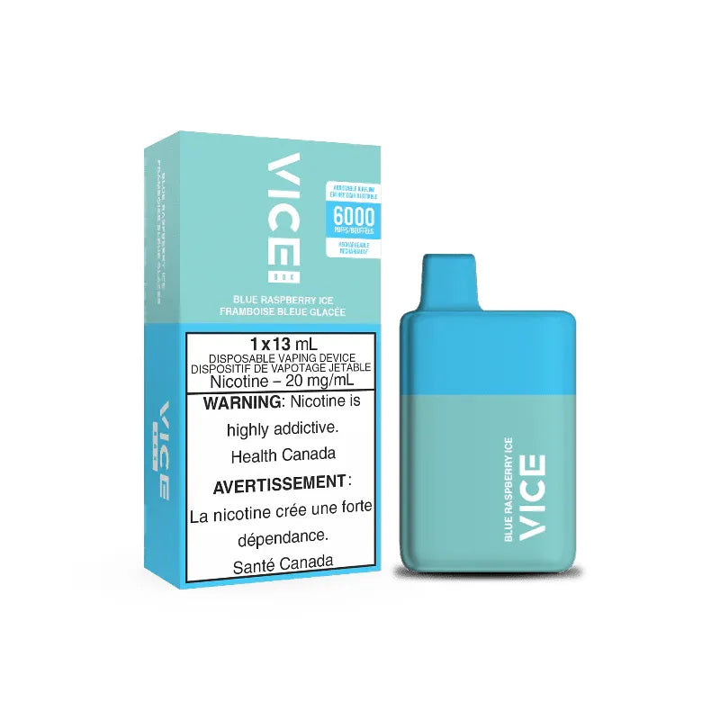 Shop VICE BOX 6000 Disposable - Blue Raspberry Ice - at Vapeshop Mania