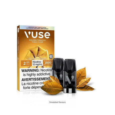 VUSE - VUSE Pods - Golden Tobacco (2pk) - Psycho Vape