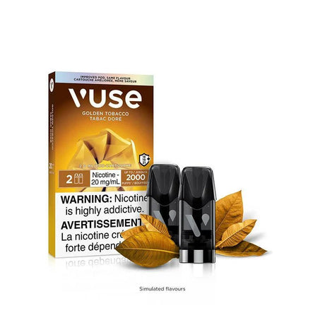 VUSE - VUSE Pods - Golden Tobacco (2pk) - Psycho Vape