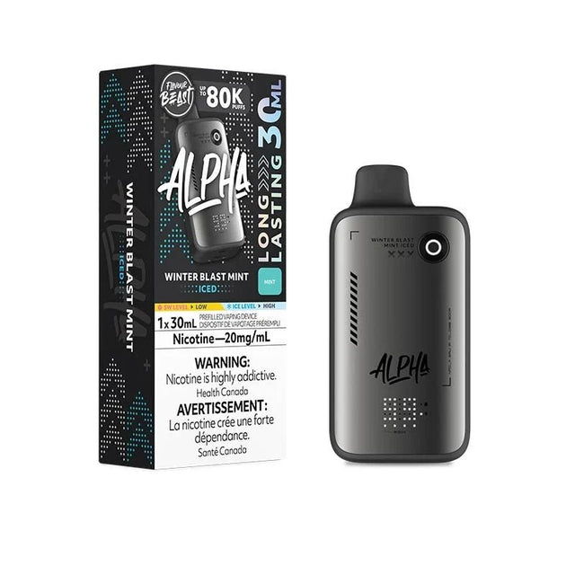 Winter Blast Mint Disposable Vape – Flavour Beast Alpha 80K - Psycho Vape
