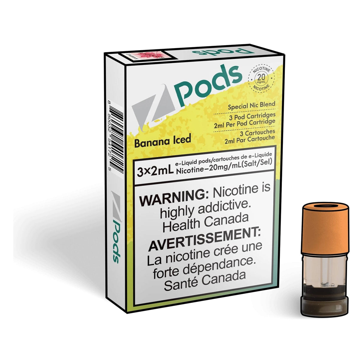 Z PODS - Z pods - Banana Iced - Psycho Vape