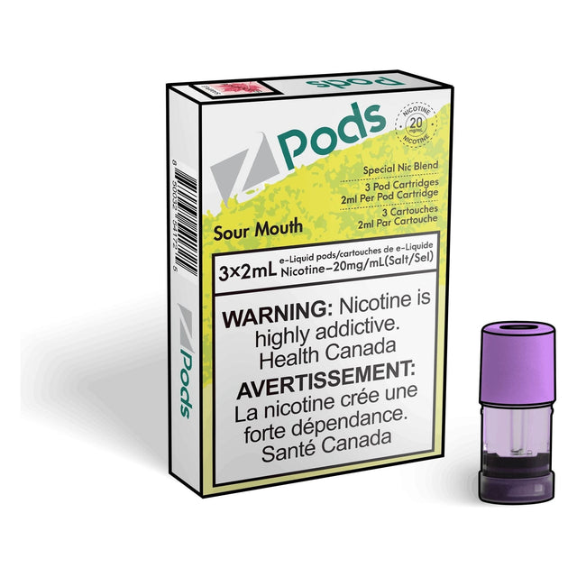 Shop Z pods - Sour Mouth/Crystal Sting - at Vapeshop Mania