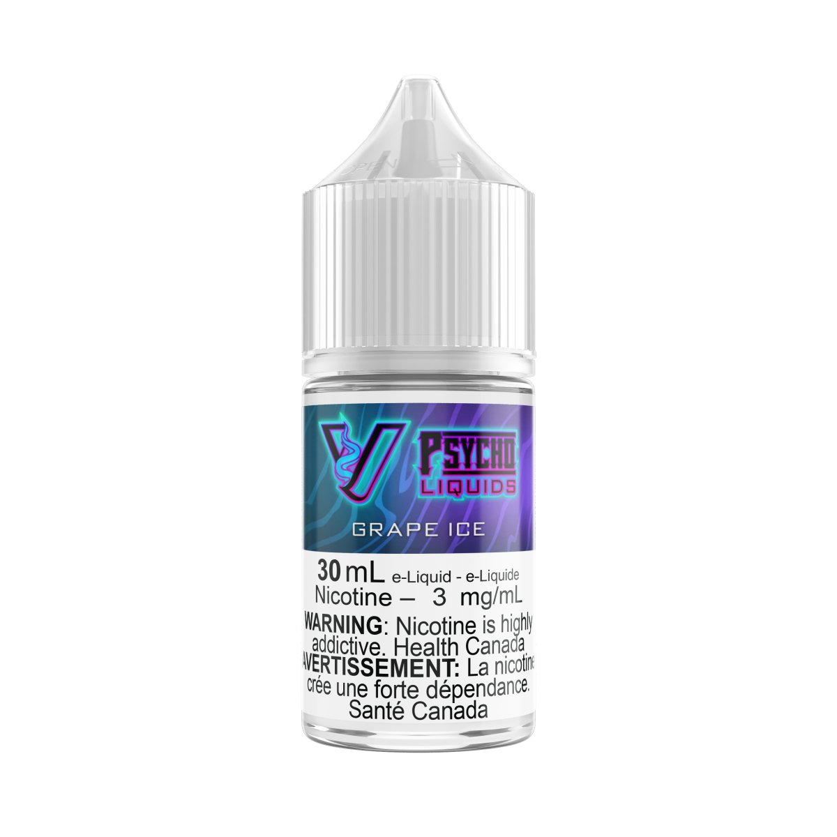 Psycho Vape - Psycho Liquids - 30mL - Grape Ice - Psycho Vape