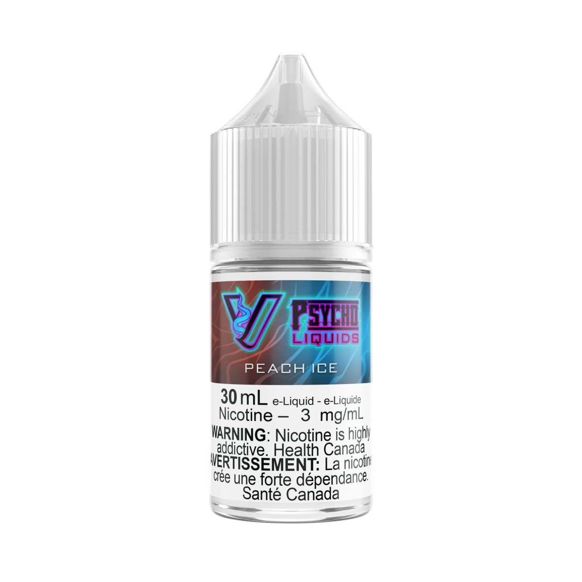 Psycho Vape - Psycho Liquids - 30mL - Peach Ice - Psycho Vape