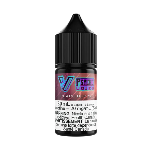 Psycho Vape - Psycho Liquids - 30mL SALT - Peach Berry - Psycho Vape