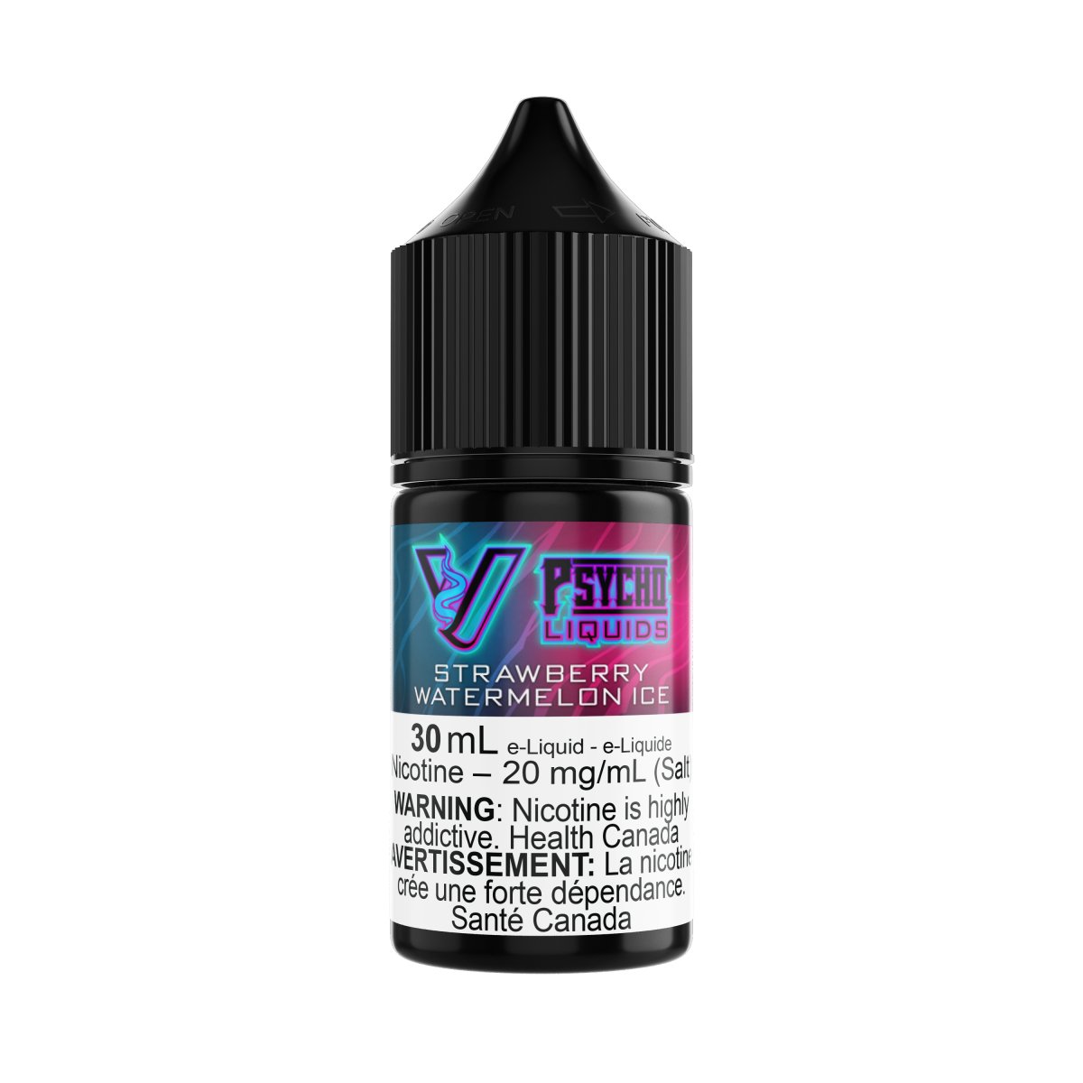 Psycho Vape - Psycho Liquids - 30mL SALT - Strawberry Watermelon Ice - Psycho Vape