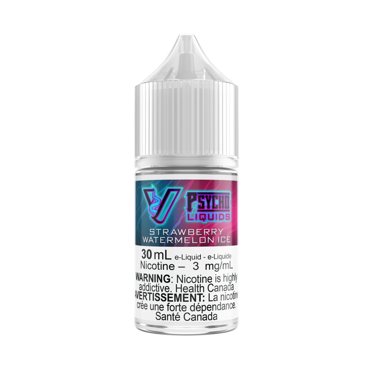 Psycho Vape - Psycho Liquids - 30mL - Strawberry Watermelon Ice - Psycho Vape