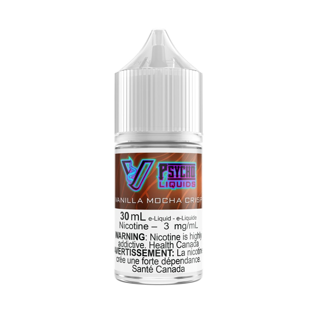 Psycho Vape - Psycho Liquids - 30mL - Vanilla Mocha Crisp - Psycho Vape