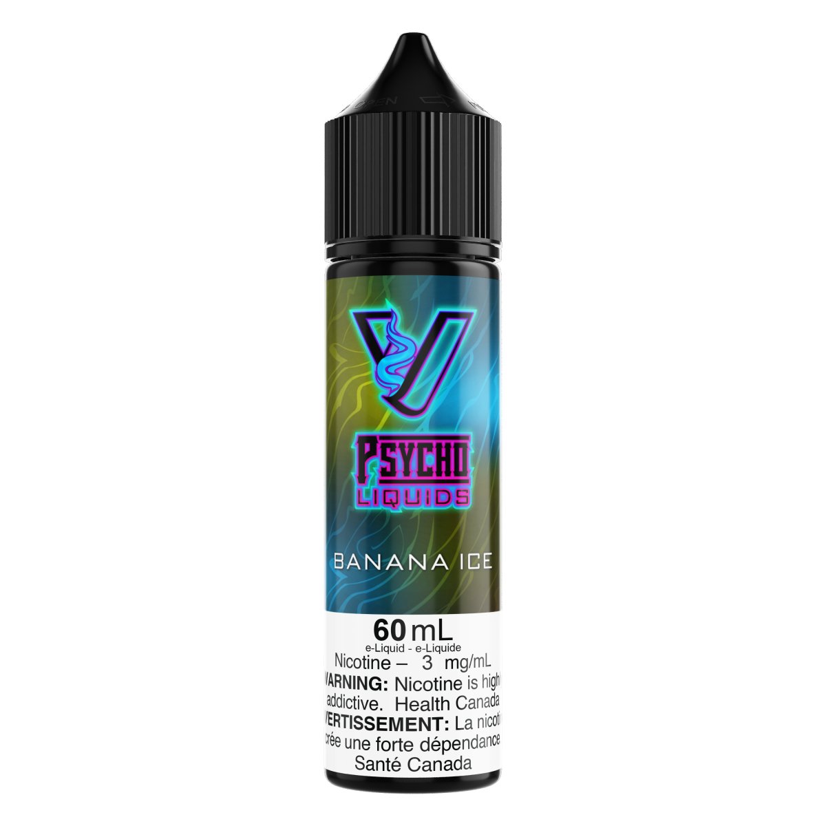 Psycho Vape - Psycho Liquids - 60mL - Banana Ice - Psycho Vape