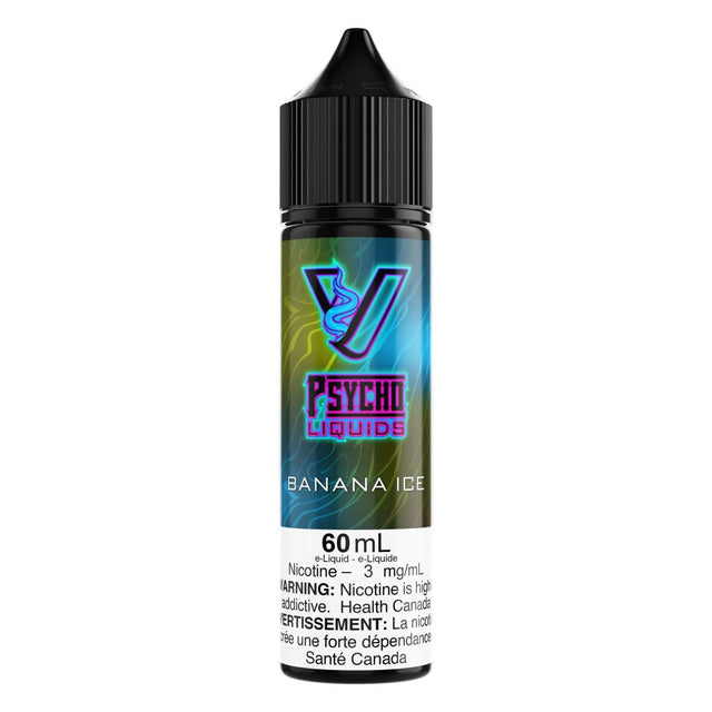 Psycho Vape - Psycho Liquids - 60mL - Banana Ice - Psycho Vape