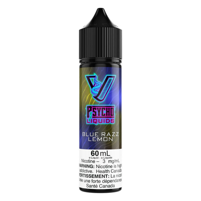 Psycho Vape - Psycho Liquids - 60mL - Blue Razz Lemon - Psycho Vape