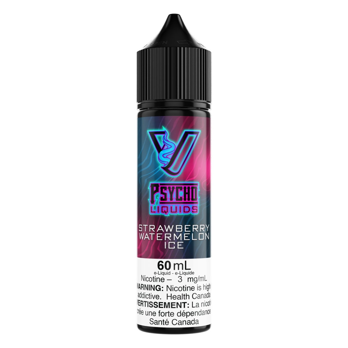 Psycho Vape - Psycho Liquids - 60mL - Strawberry Watermelon Ice - Psycho Vape