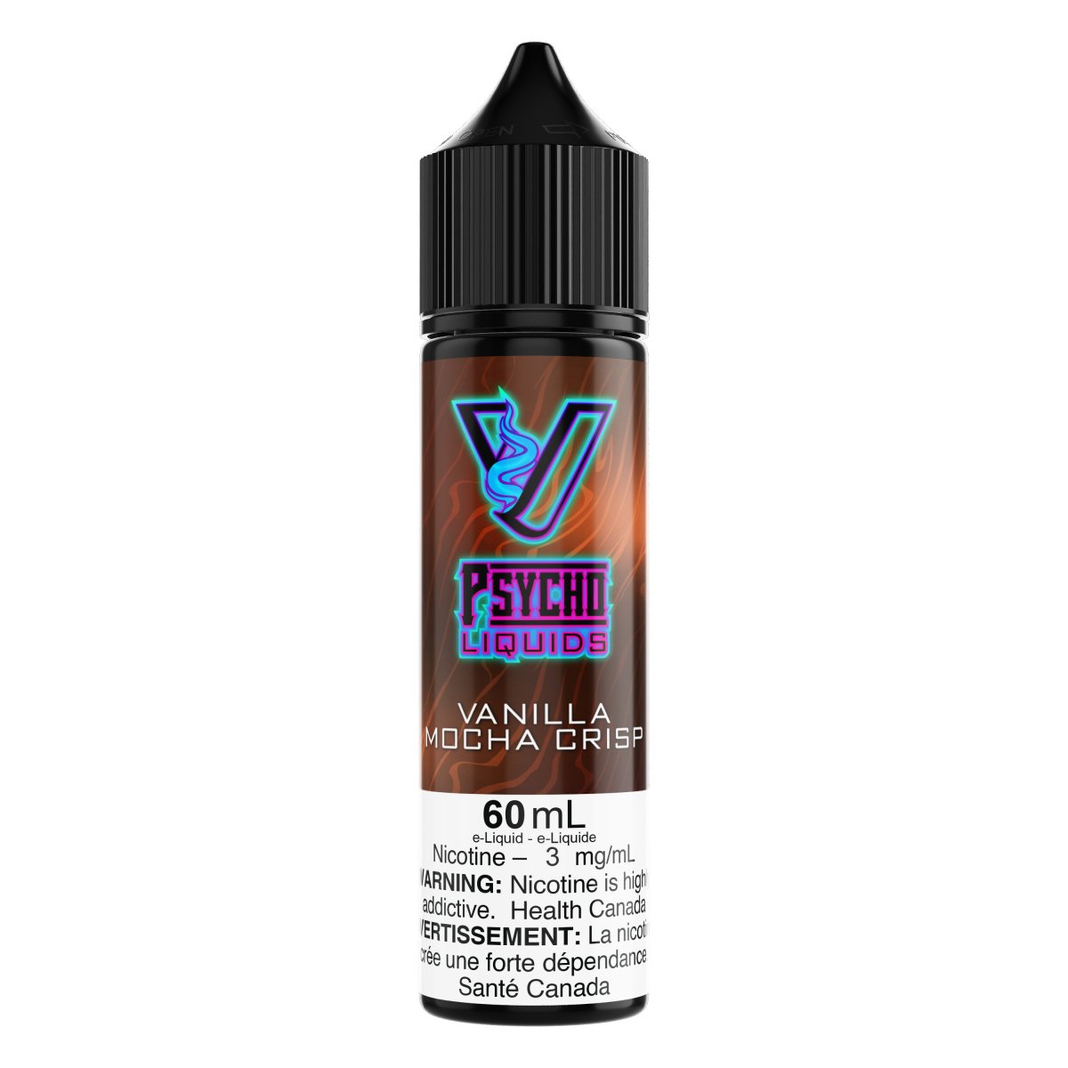 Psycho Vape - Psycho Liquids - 60mL - Vanilla Mocha Crisp - Psycho Vape